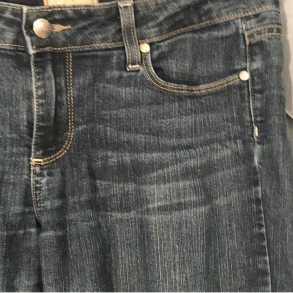 🧡 Paige dark wash peg skinny low rise whiskered jeans SZ 29 - Picture 2 of 6